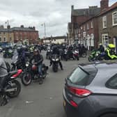 Motorcyclists gather on Wragby Market Place for a previous charity ride in aid of the Lincolnshire Brain Tumour Support Group.
