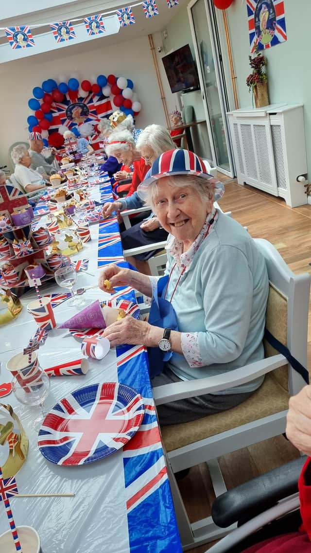 A right royal party was held at Syne Hills residential home.