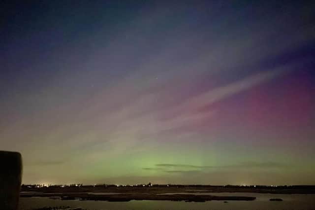 One of the images Zoe Smith, of Boston, got of the Northern Lights from RSPB Frampton Marsh.
