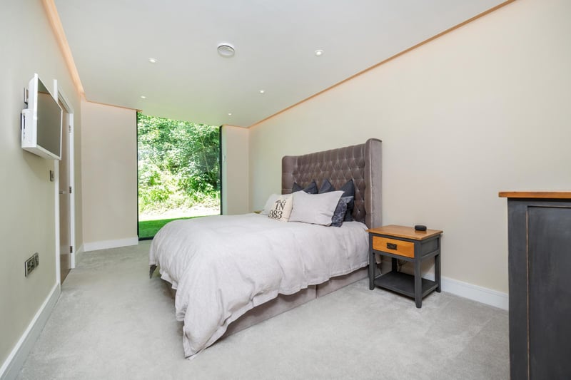 The primary bedroom.