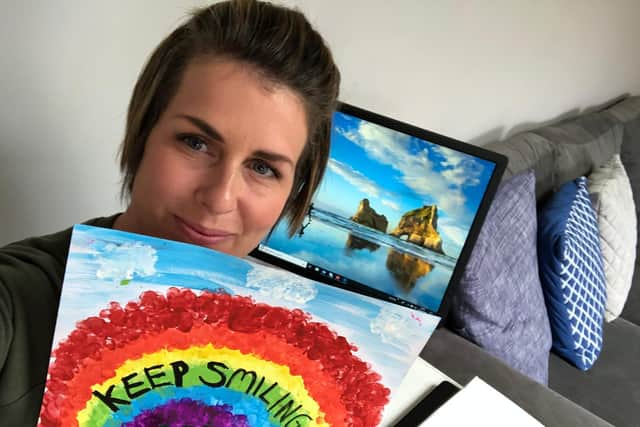 Positivity is what Michelle Hillyard credits with keeping her with her family as she battles breast cancer.