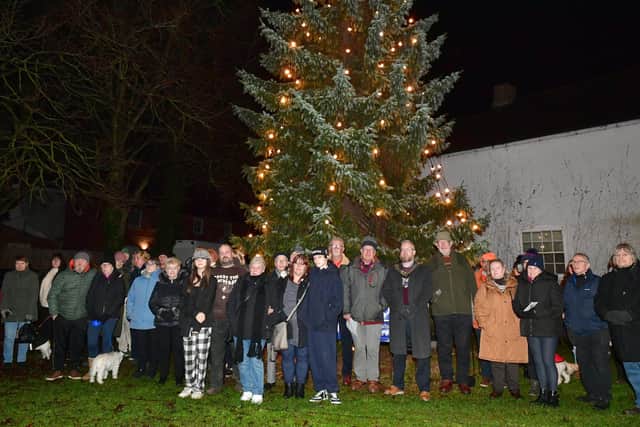 Supporters and organisers gather at the Tree Of Light ceremony in Horncastle last Christmas. (PHOTO BY: D.R. Dawson Photography)