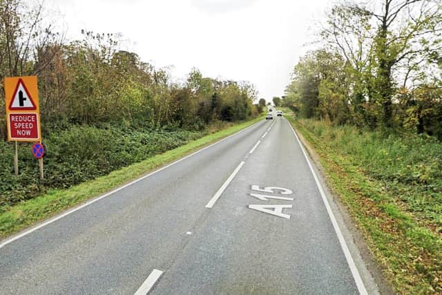 Councillors are reconsidering whether to lower the speed limit on a stretch of the A15 from 60mph to 40mph. Photo: Google