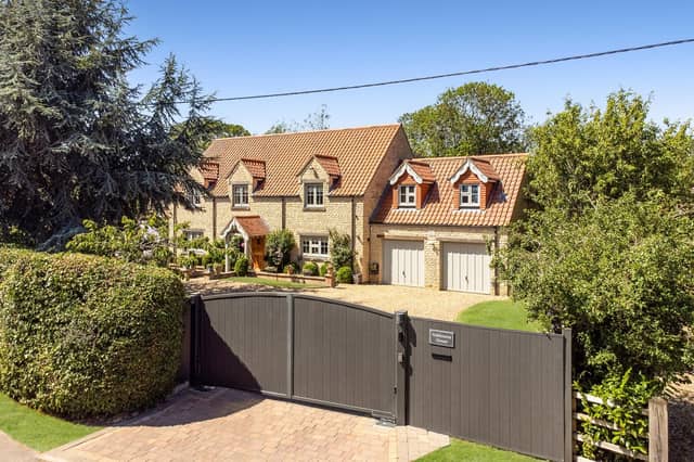 The gated entrance to the home.