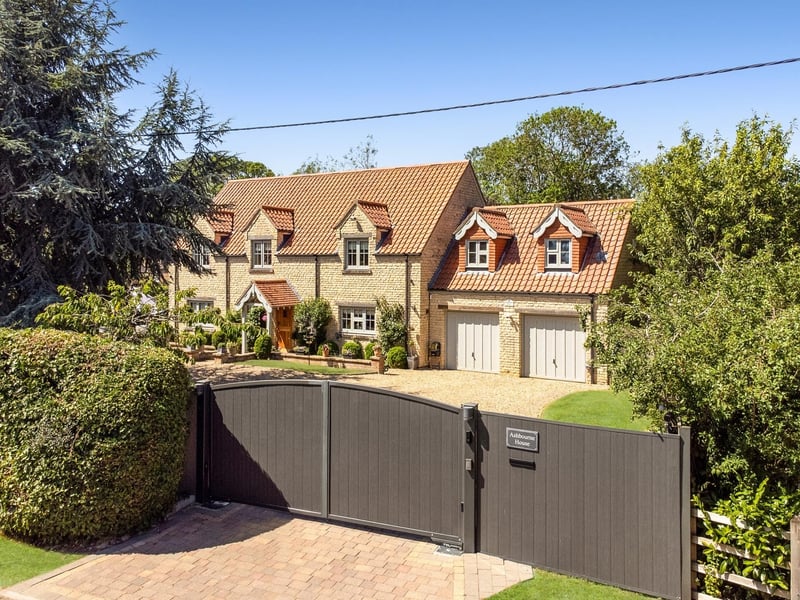 The gated entrance to the home.