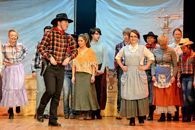 Horncastle's Queen Elizabeth Grammar School with its version of the Rodgers and Hammerstein musical Oklahoma! Leading members of the cast were leading members of the cast included Glyn Bates, John Lincoln, David Lefler, Erin Reid, Holly French, Shannon Woodley and Daisy Hibberd.