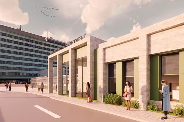 An artist's impression of the planned new emergency department at Pilgrim Hospital, Boston.