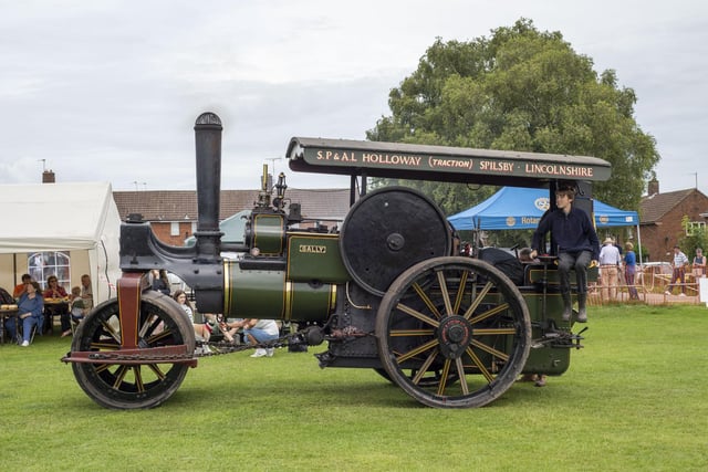 A steam engine that is art of Spilsby's heritage on show for visitors.
