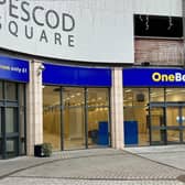 The OneBeyond signage in Boston's Pescod Square Shopping Centre.
