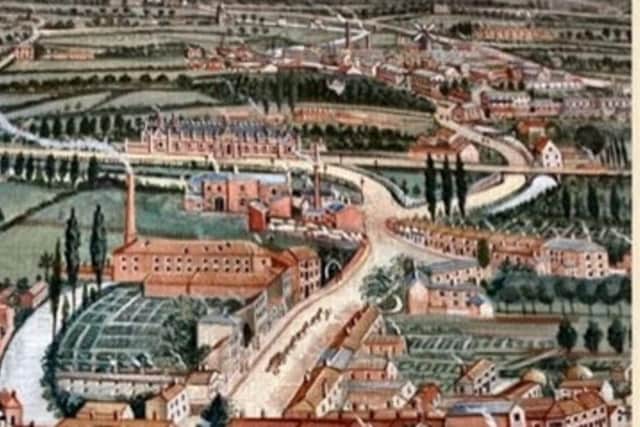 Brown's Panorama is a bird's eye view of Louth and the surrounding area. Credit: SLHA