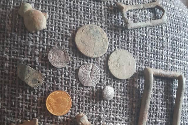 The artefacts found in Sutton on Sea.