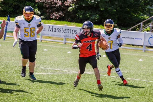 Max Durkin in action for the Bombers.