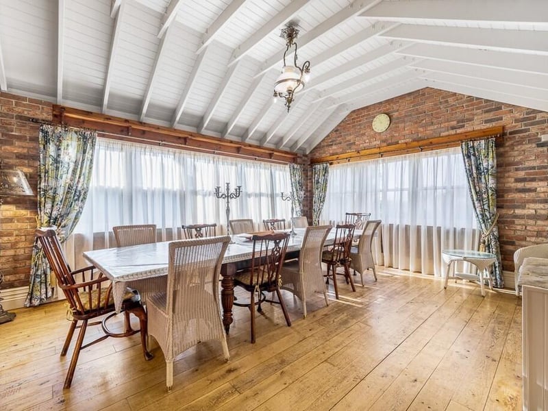 The dining room.