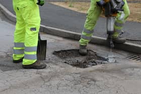 Over 7,000 potholes have been filled in Lincolnshire in April, according to the council council. Photo: LCC