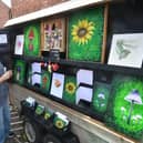 Jennifger Crummack of Billingborough and Suzanne Hall of Sleaford at the art market. Photo: David Dawson