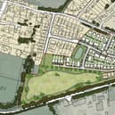An illustrative layout for the 73 new homes. Image: SKDC