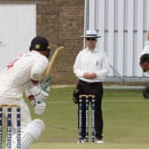 Mark Footitt in County action at Sleaford CC.