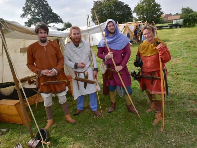 Archers L-R Andris Rozentals, George Exon, Josh Moore, Maiken Bagley
