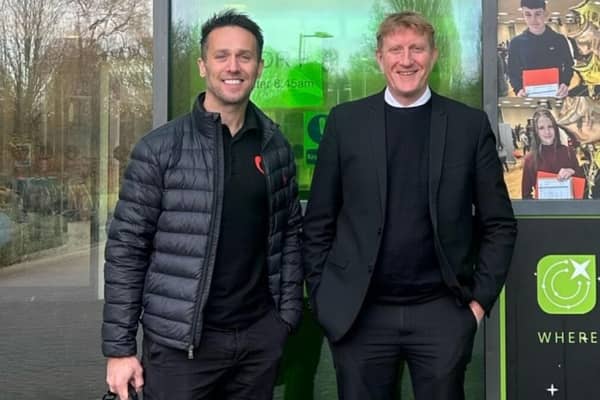 Paul Spence (left) and Ian Frankish (right) on a mission to raise awareness of brain injuries