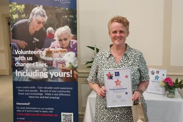 Kim celebrates 40 years of volunteering with The Orders of St John Care Trust