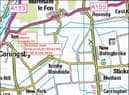The diversion in place for Tumby.