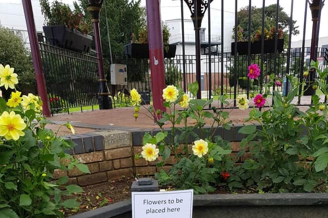 A space has been made available for the laying of flowers in Tower Gardens, Skegness.