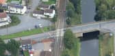 The level crossing on the A17 near Swineshead.