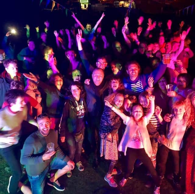 Fans enjoying Louth Cricket Club's 2019 music festival.