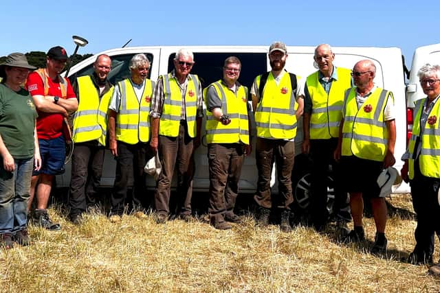 Norton Disney History and Archaeology Group members following the discovery in summer 2023.