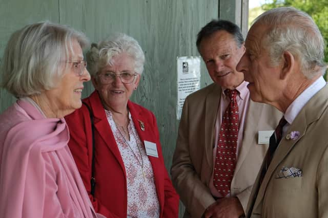 The King met with survivors of the 1953 floods, as well as representatives from Lincolnshire County Council, the Environment Agency, the Lincolnshire Wolds AONB and Lincolnshire Wildlife Trust at the Saltfleetby-Theddlethorpe Dunes National Nature Reserve.