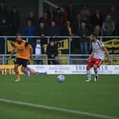 Milan Lalkovic made his debut against Hereford. Photo: Oliver Atkin