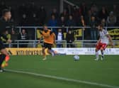 Milan Lalkovic made his debut against Hereford. Photo: Oliver Atkin
