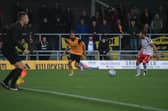 Milan Lalkovic made his debut against Hereford. Photo: Oliver Atkin