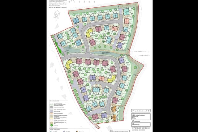 An image released by the developers showing how the homes would be arranged.
