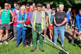 The presentation event for Robin Skinner, Witham Way Country Park volunteer.