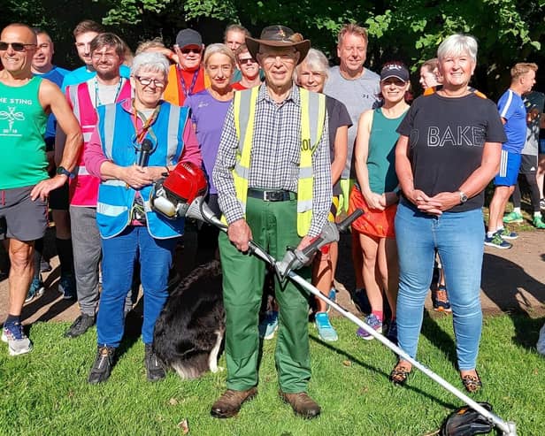 The presentation event for Robin Skinner, Witham Way Country Park volunteer.