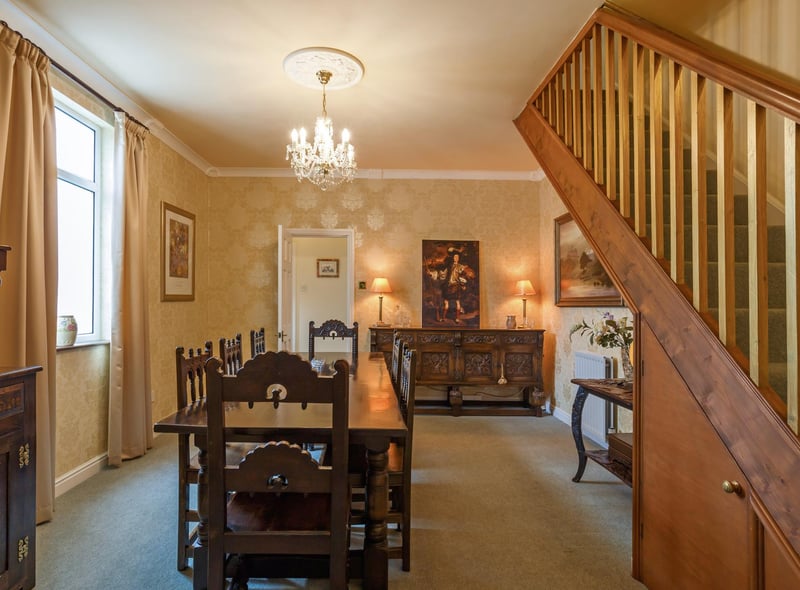 The dining room.