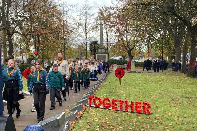 Scouts, brownies and cadet groups were among those to take part.