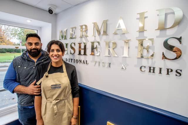 Mermaids Fisheries owners Sunny and Narinder Singh.