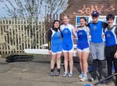 Boston's team, from eft to right, Emma Pearson, Olivia Winter, Lucy Walker, Jamie Winter, Herbie McCourt.
