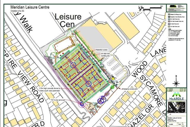 A graphic of the plans on Wood Lane.