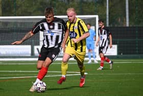 Action from Saturday's defeat to Goole. Photo: Anna Bäckström.