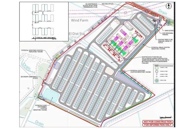 The indicative site plan.