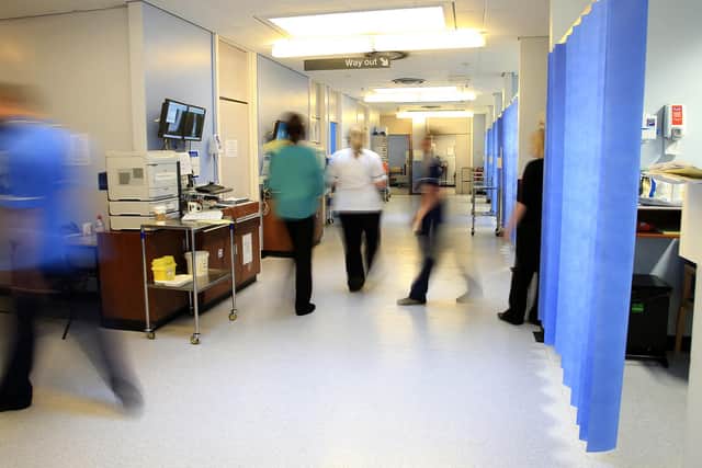 A ward at the Royal Liverpool University Hospital, Liverpool.