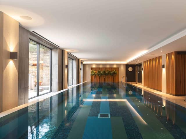 The spa has a 16-metre indoor infinity pool.