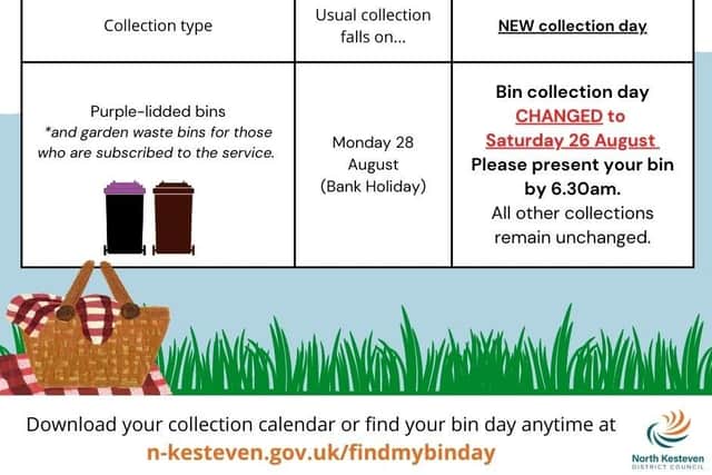 Make sure you don’t miss the change to bin collections.