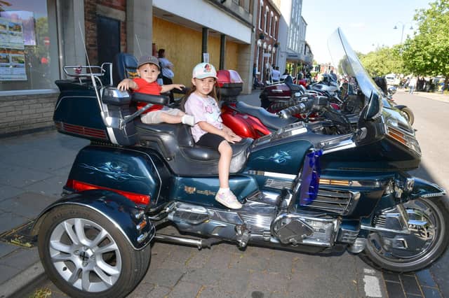 Enzo Almeida, one, and Sofia Almeida, five, of Boston.
