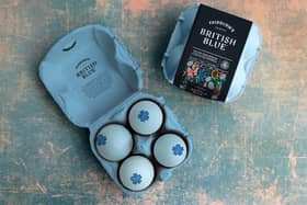 The new British Blue Eggs on sale for Valentine's Day.