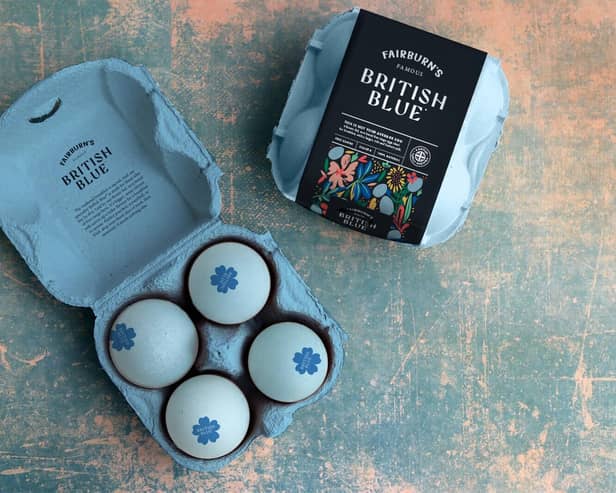 The new British Blue Eggs on sale for Valentine's Day.