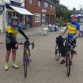 Aegir riders in Alford at the end of the club's leisure ride, which also took place this week from Lincolnshire Wolds to Alford.